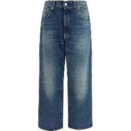 Blue Organic Cotton Relaxed Fit Jeans