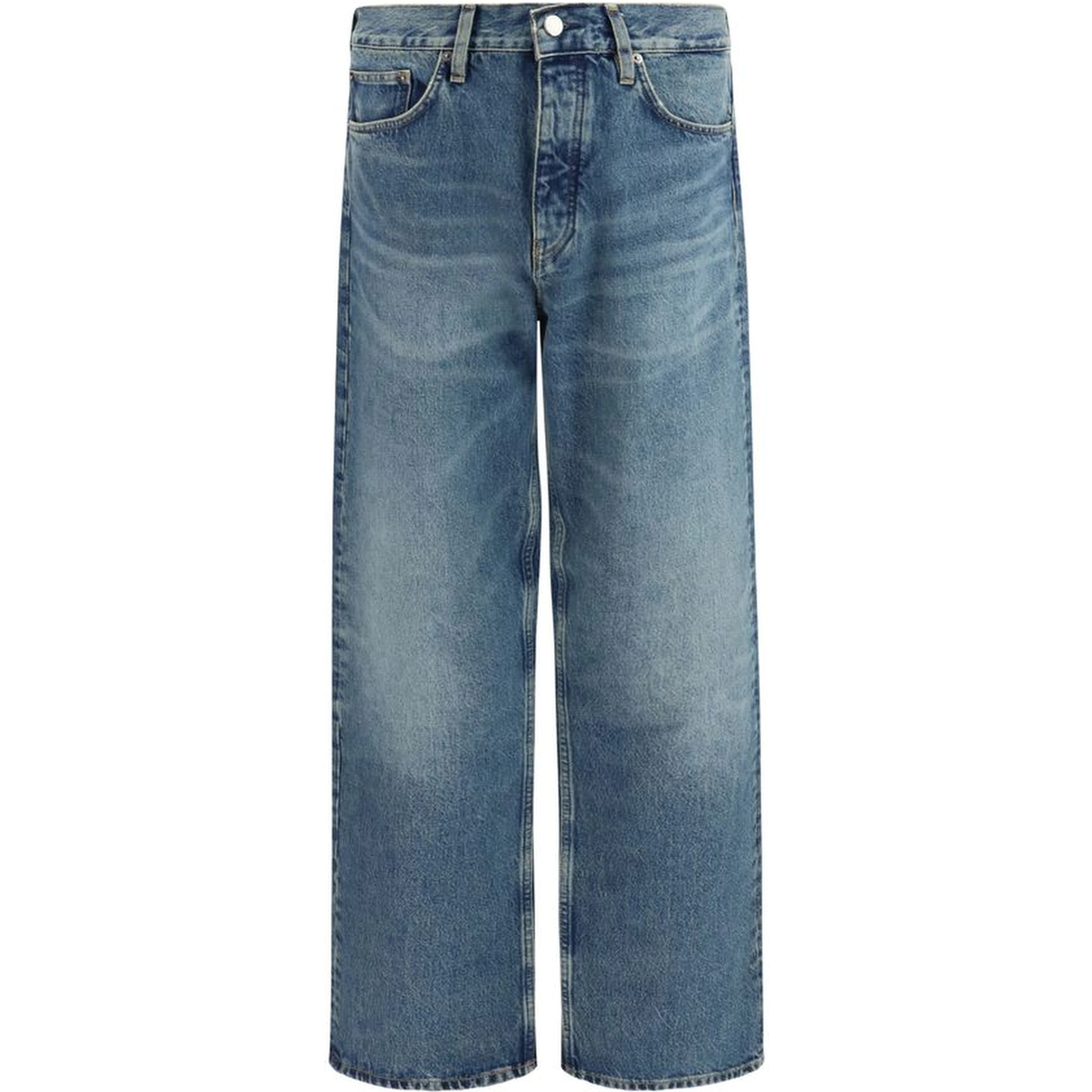 Blue Organic Cotton Relaxed Fit Jeans