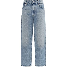 Blue Organic Cotton Straight-Leg Jeans