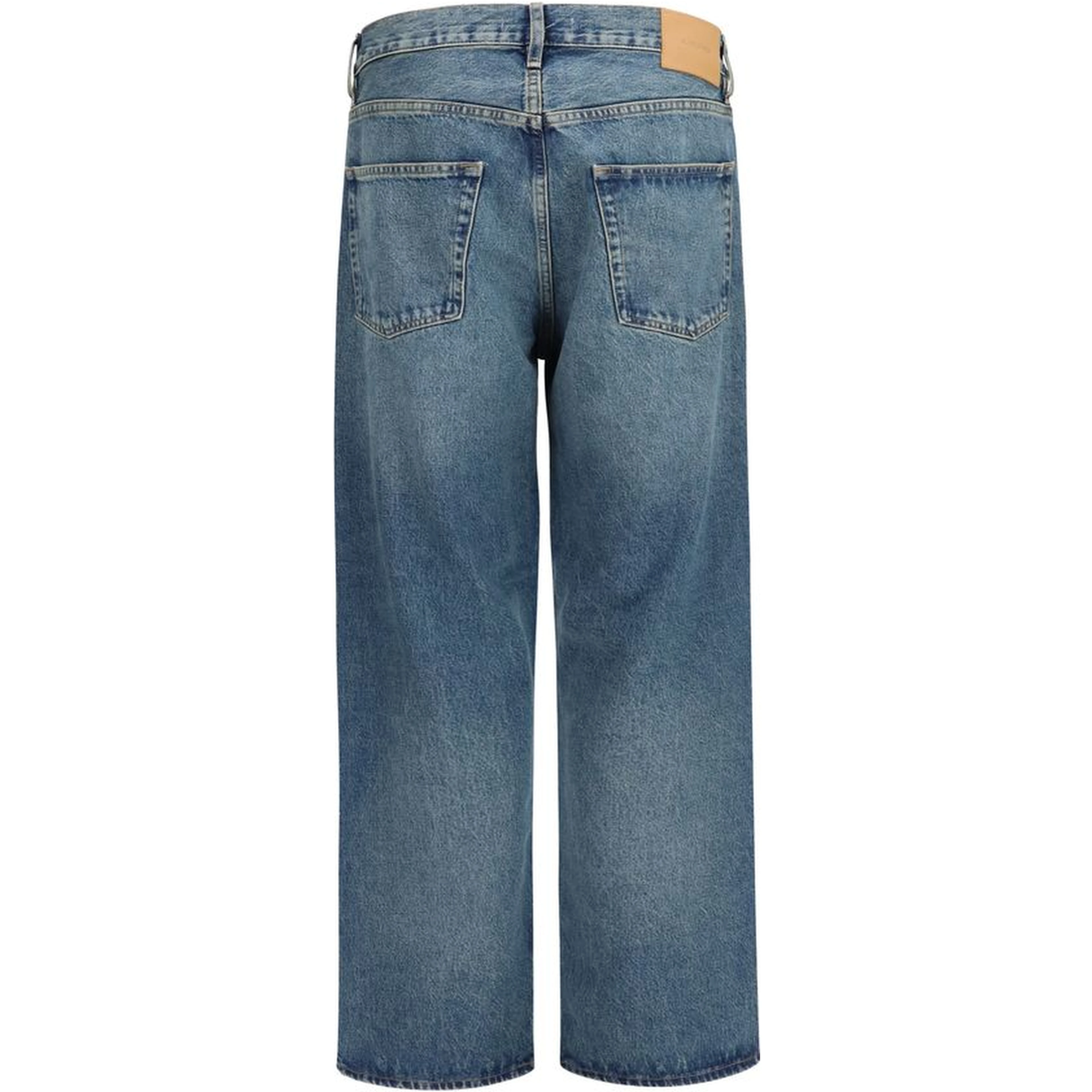 Blue Organic Cotton Relaxed Fit Jeans