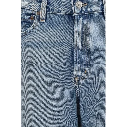 Blue Organic Cotton Straight-Leg Jeans