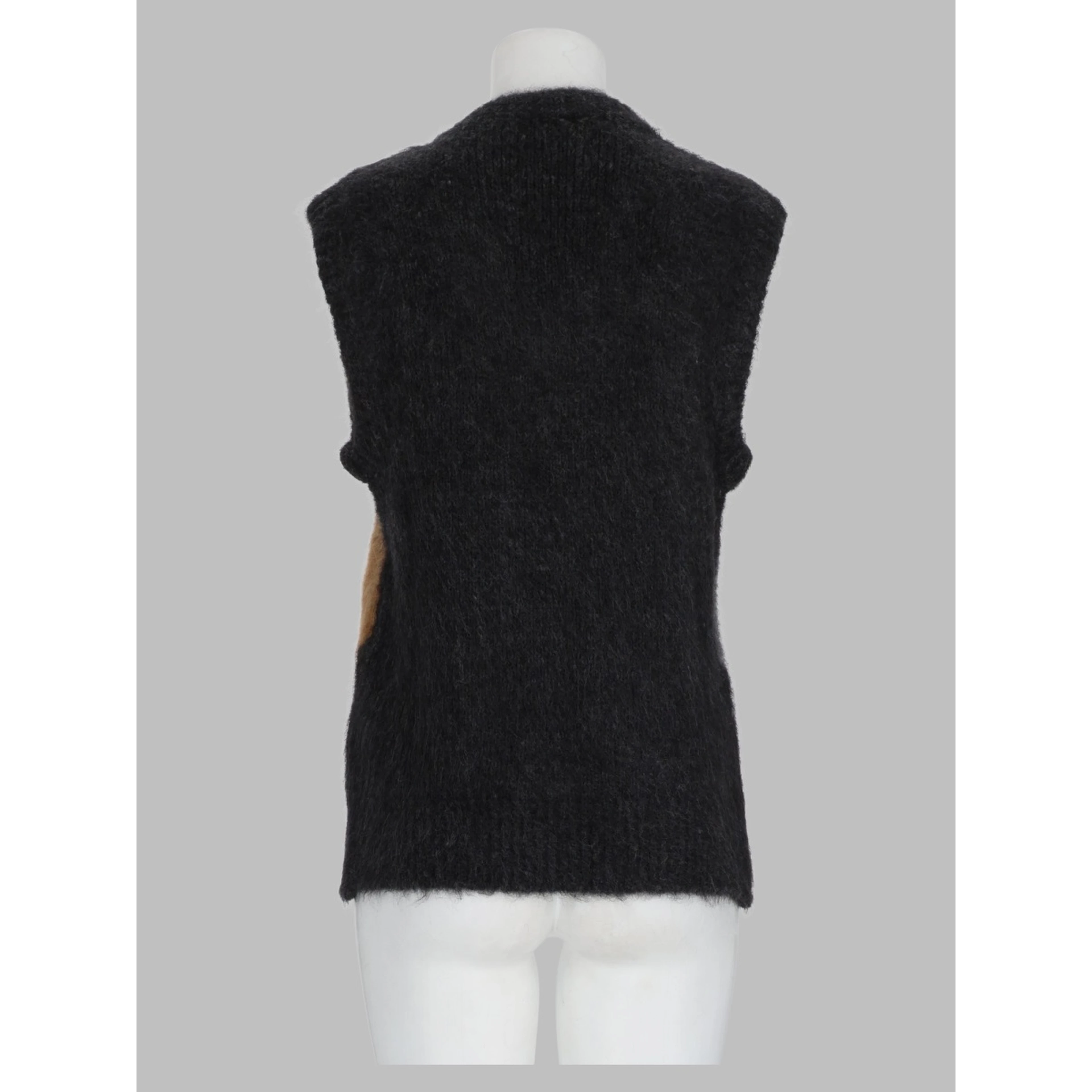 Gilet a Quadri in Alpaca