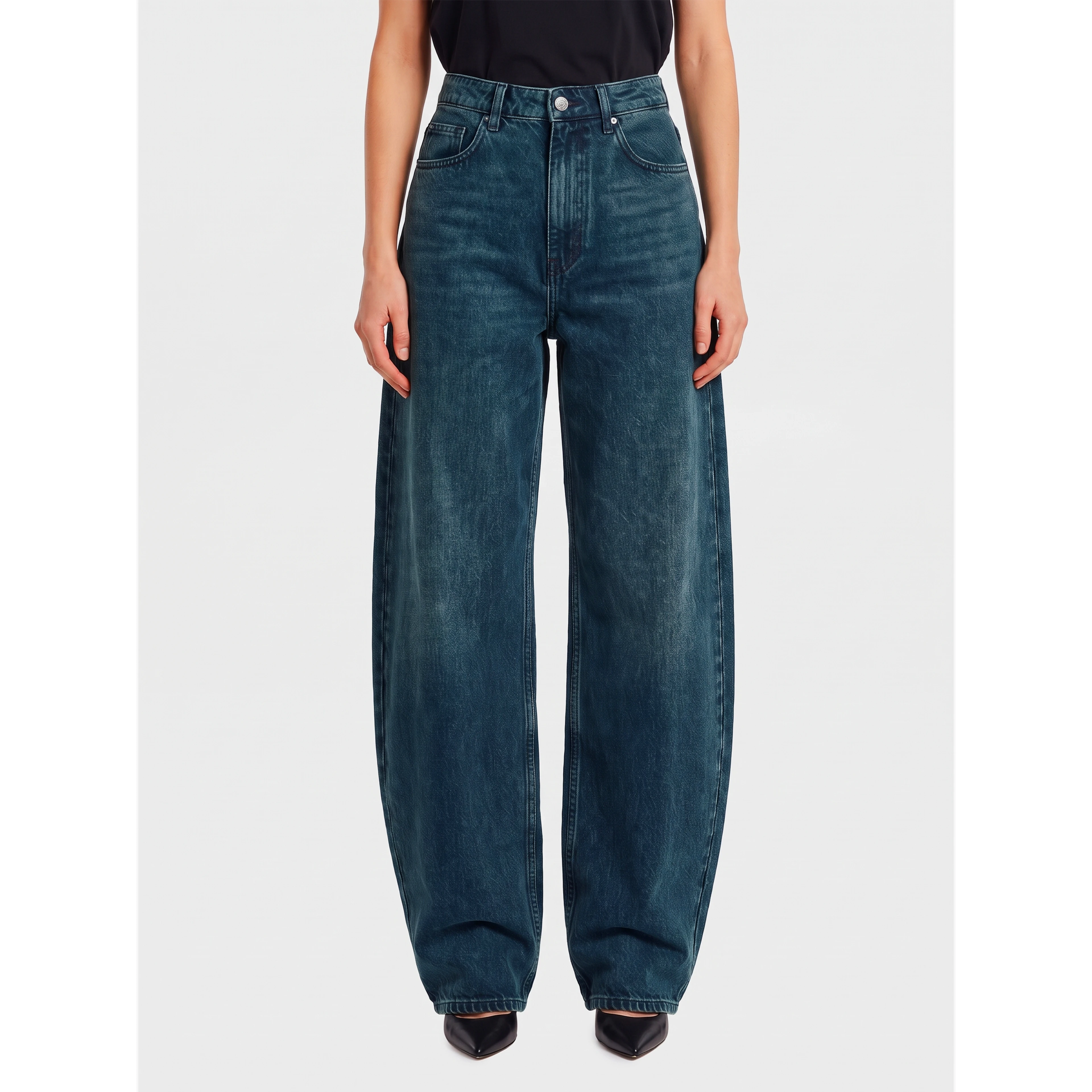 Nick barrel-leg jeans