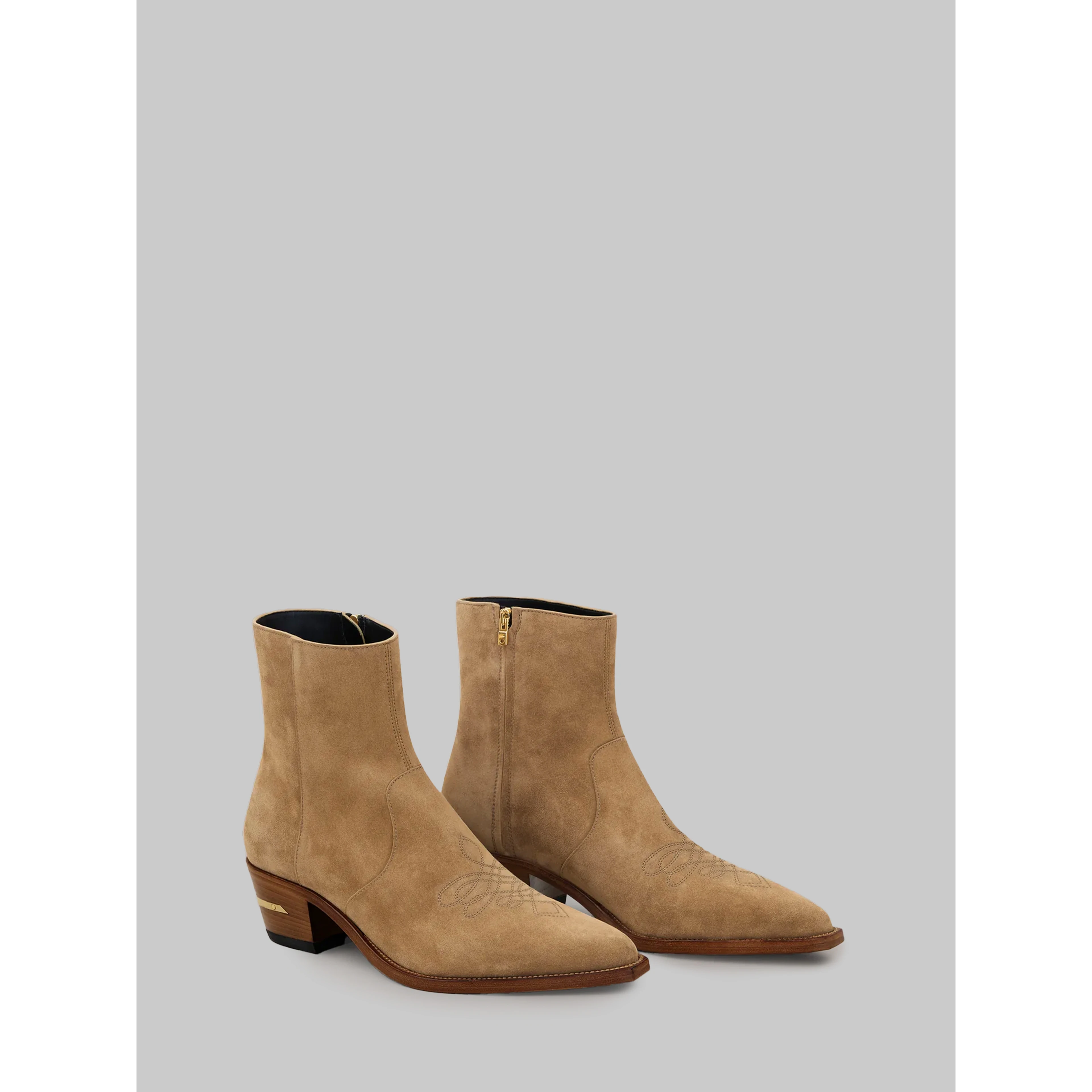 Ryder cognac suede boots