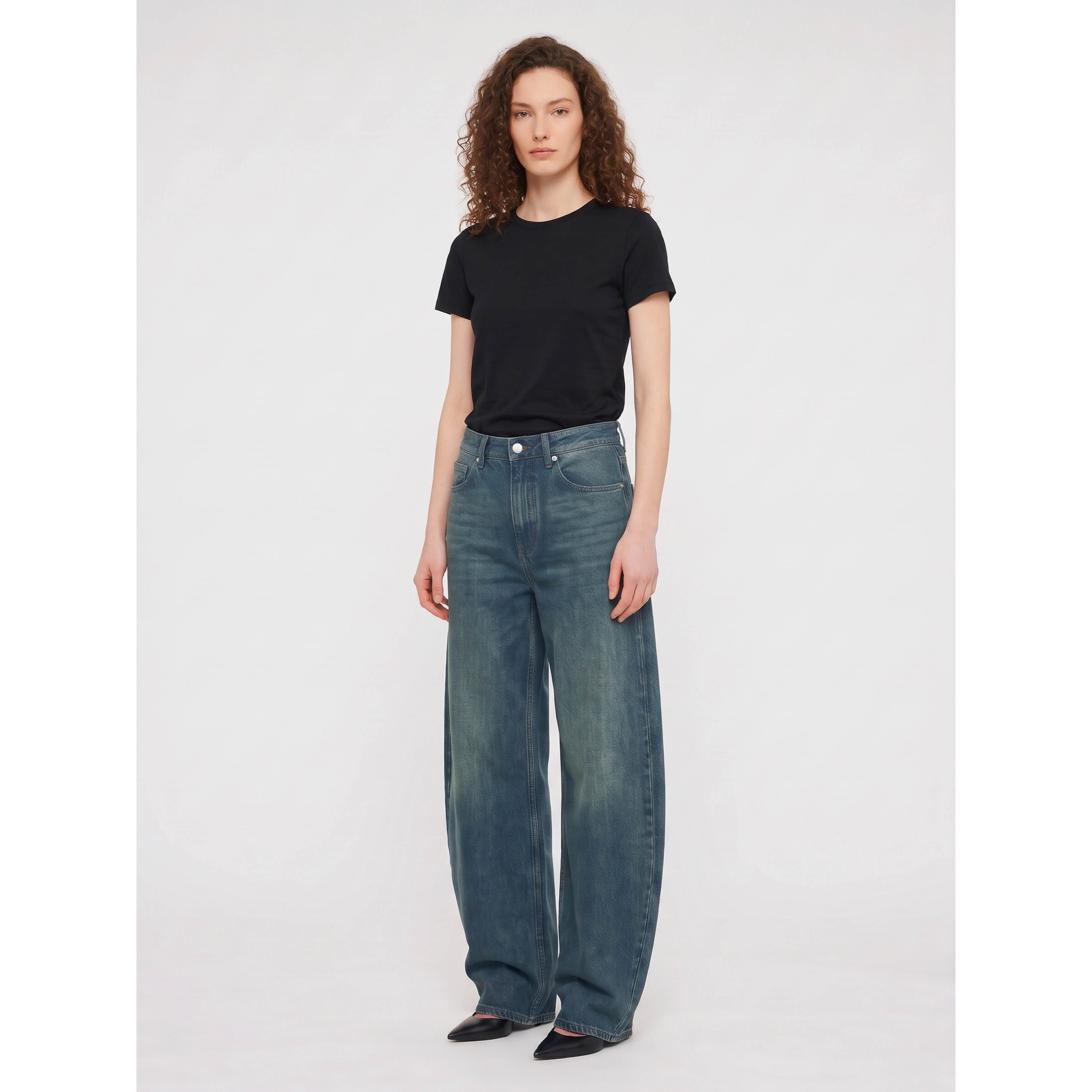 Nick barrel-leg jeans