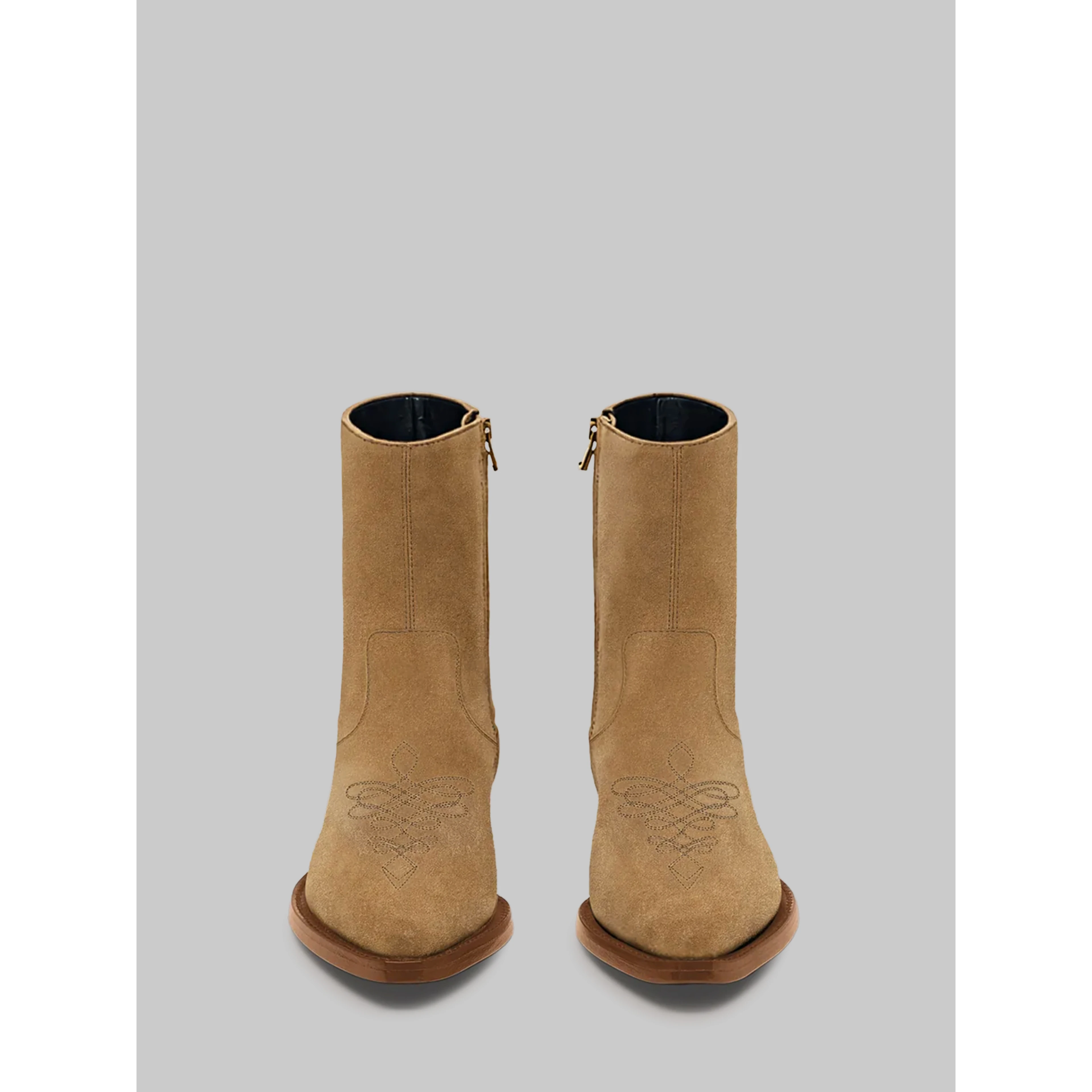 Ryder cognac suede boots