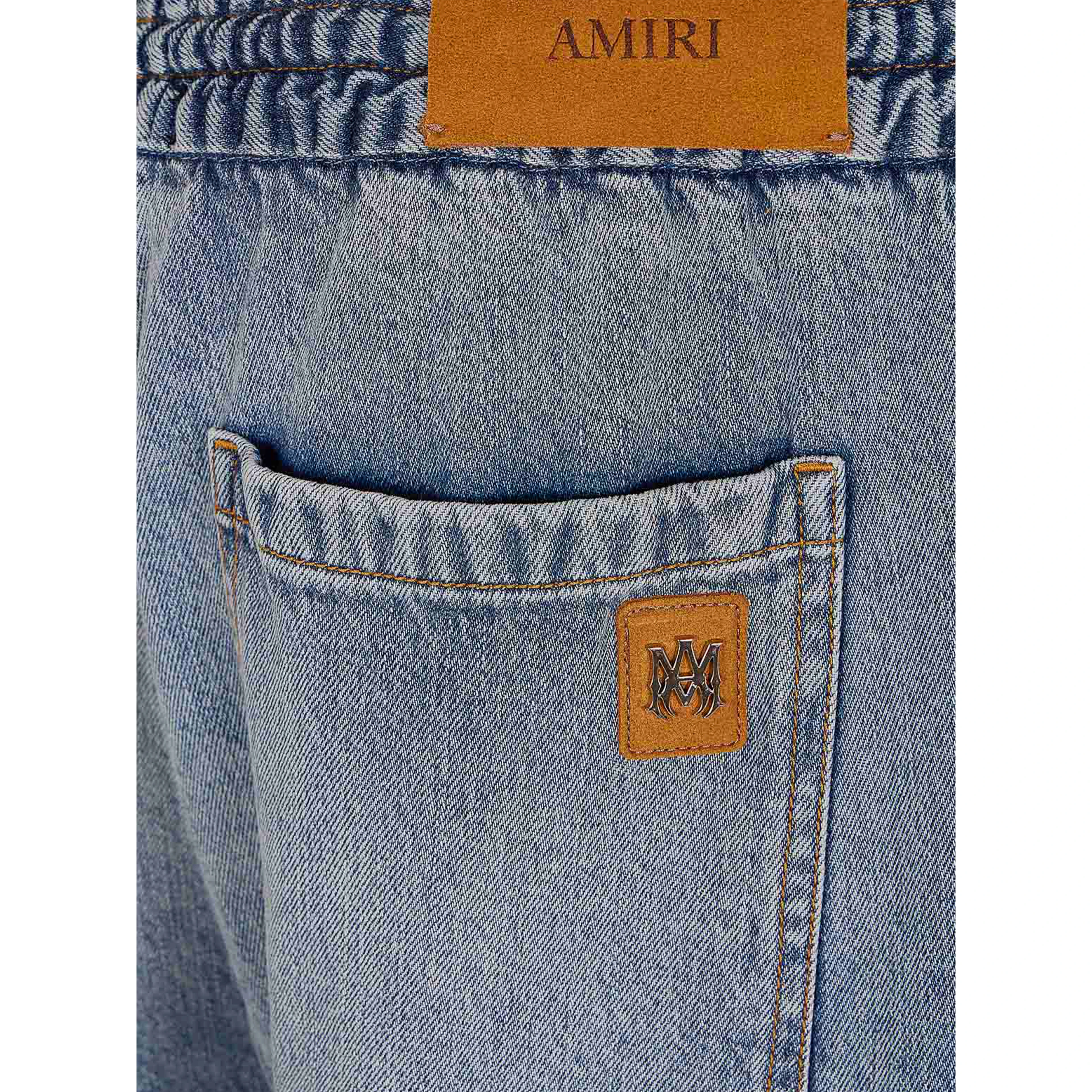 Wide-leg jeans with drawstring