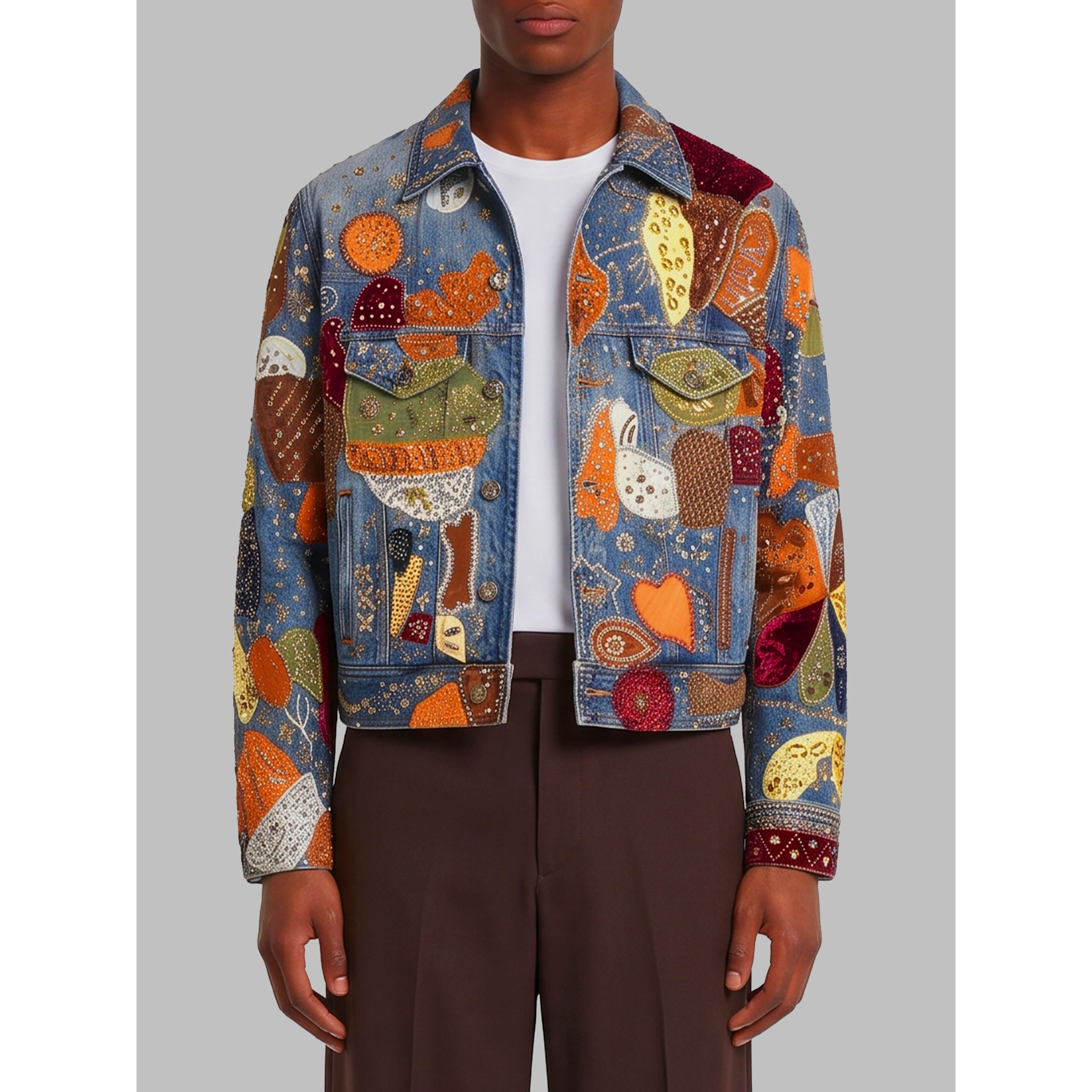 Embellished Trucker jacket