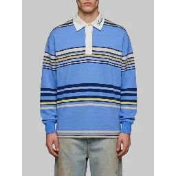 Striped Oversized long-sleeve polo