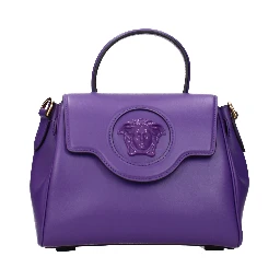 Purple Leather Handbag