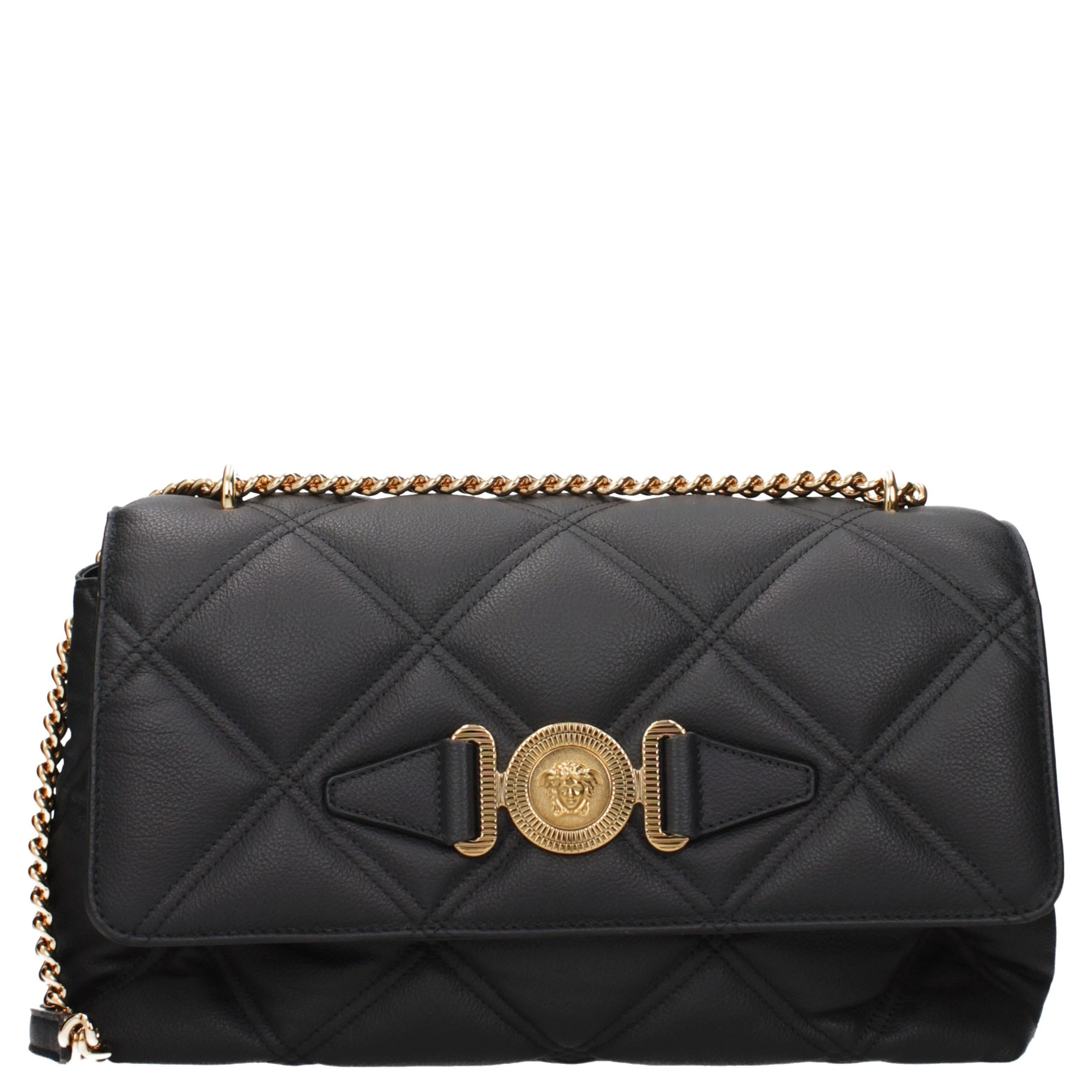 Black Leather Crossbody Bag