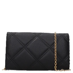 Black Leather Clutch Bag
