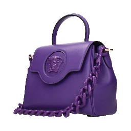 Purple Leather Handbag