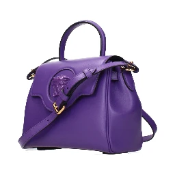 Purple Leather Handbag