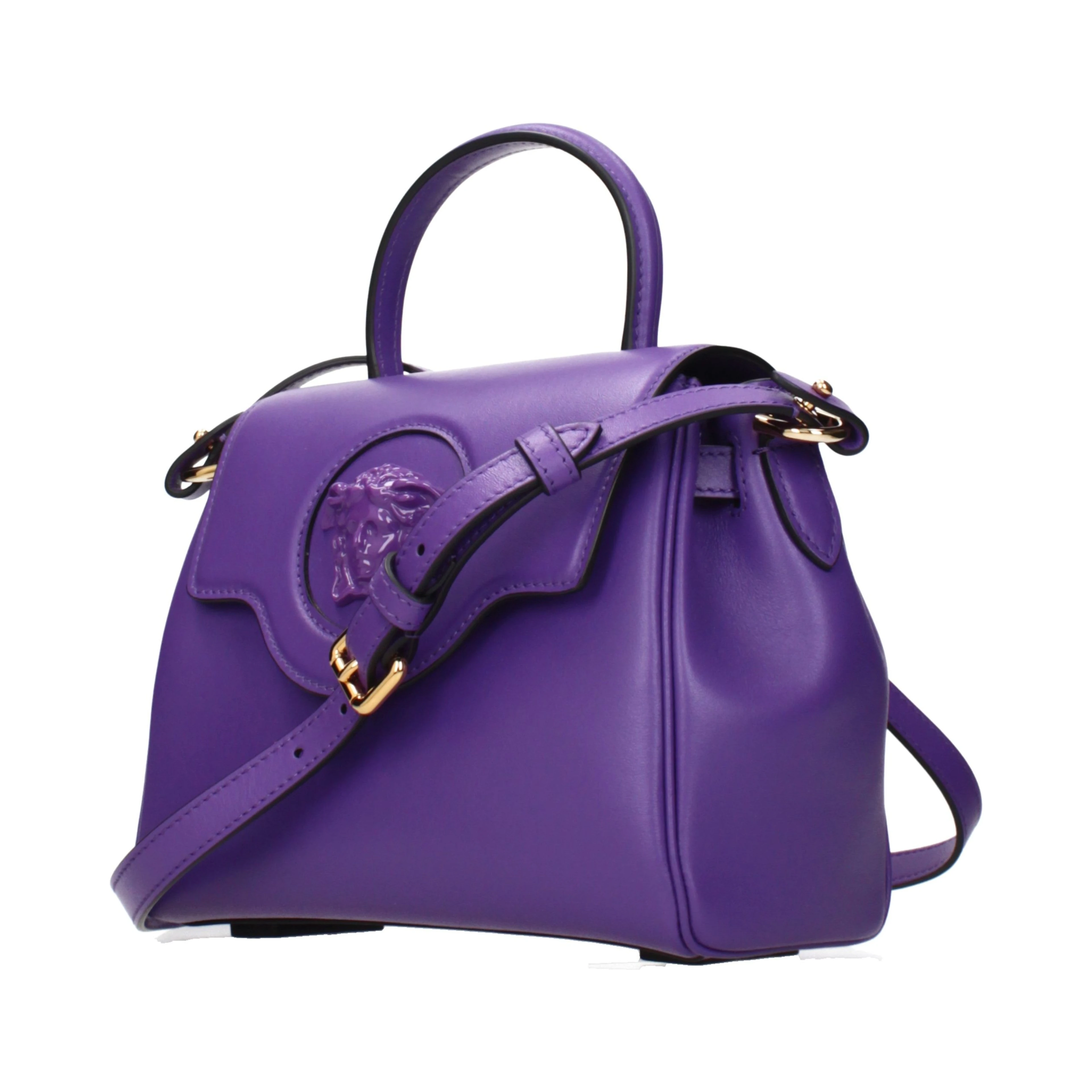 Purple Leather Handbag