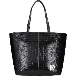 Black Polyethylene Shoulder Bag