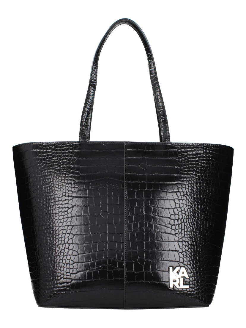 Black Polyethylene Shoulder Bag