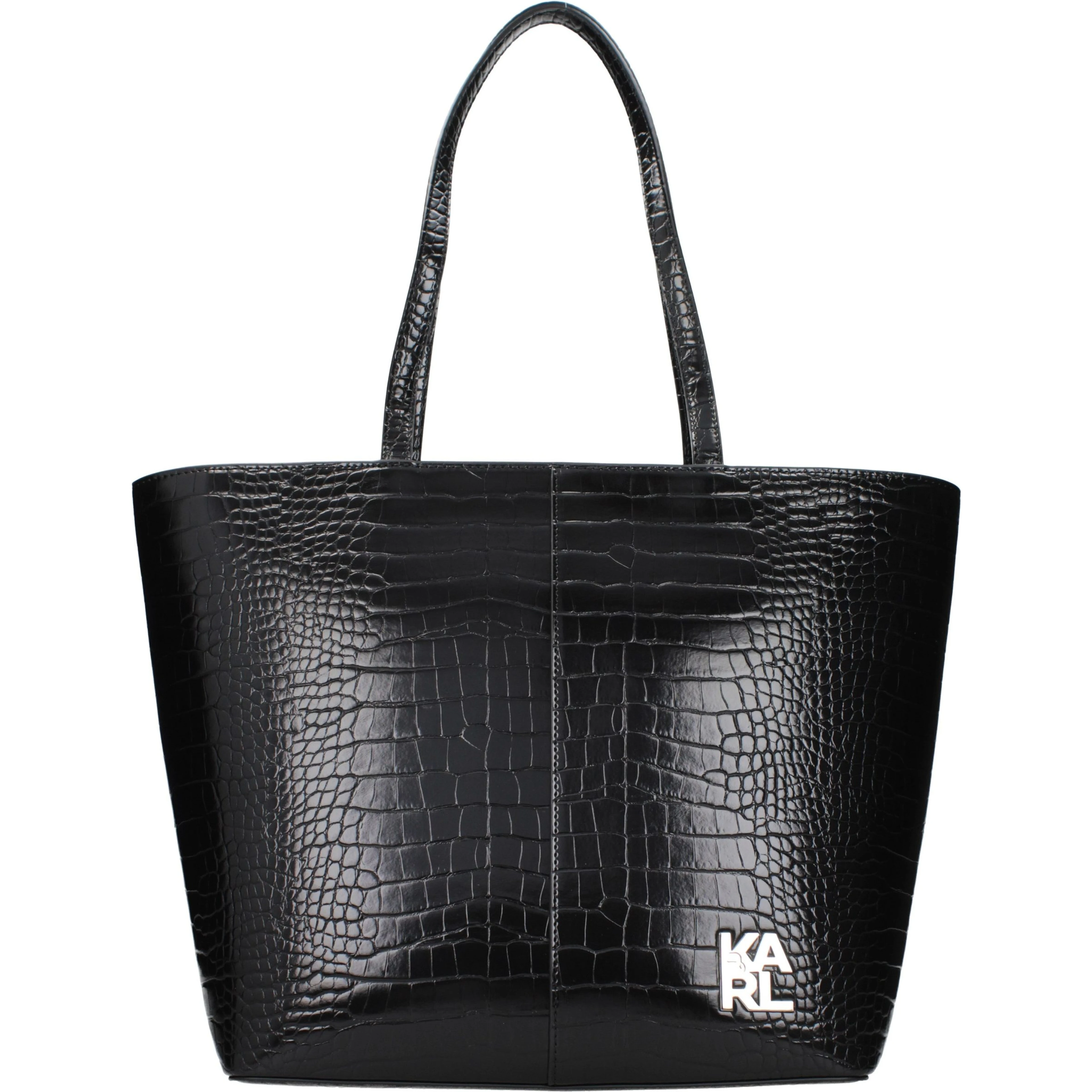 Black Polyethylene Shoulder Bag