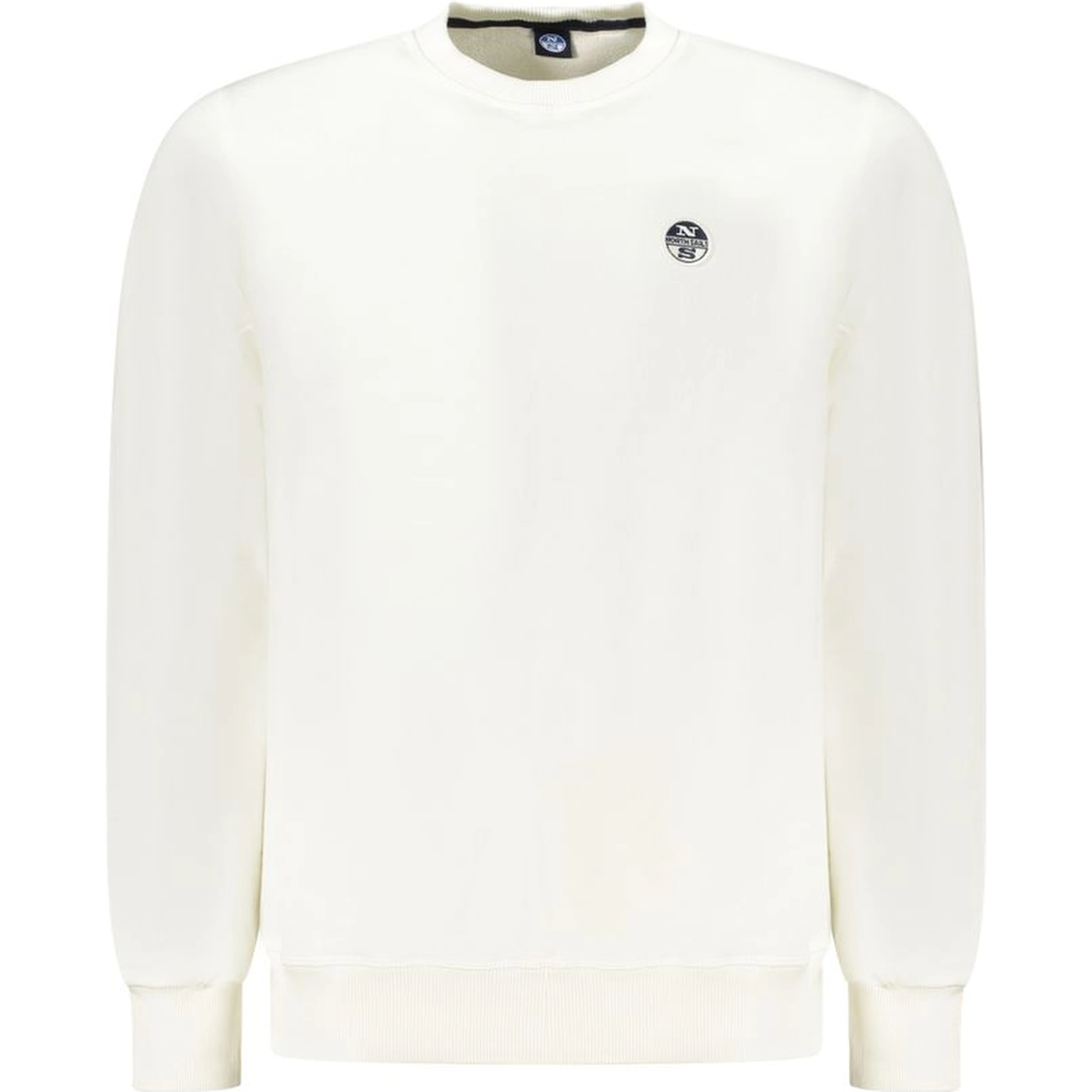 White Cotton Men Sweatshirt