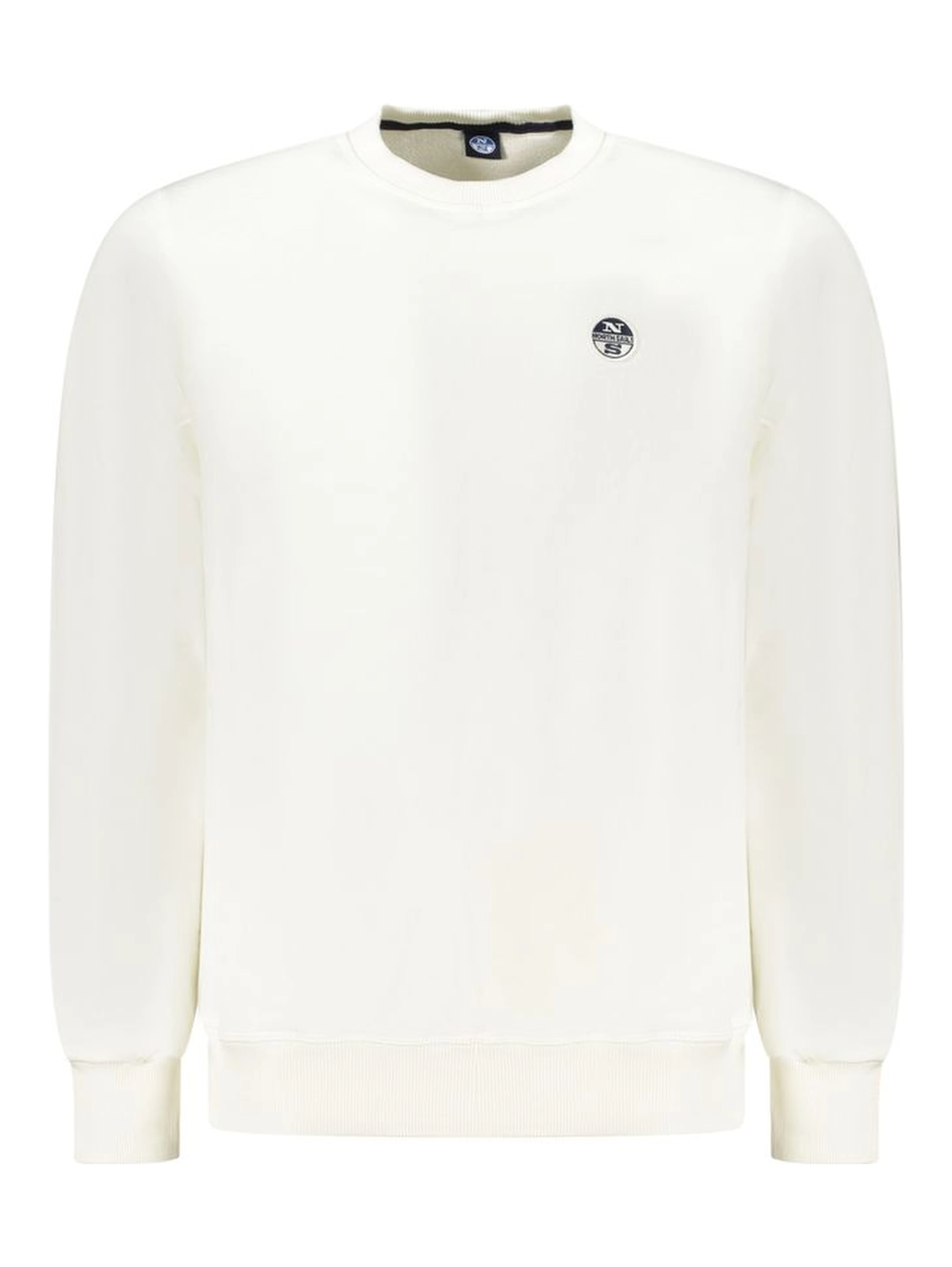 White Cotton Men Sweatshirt