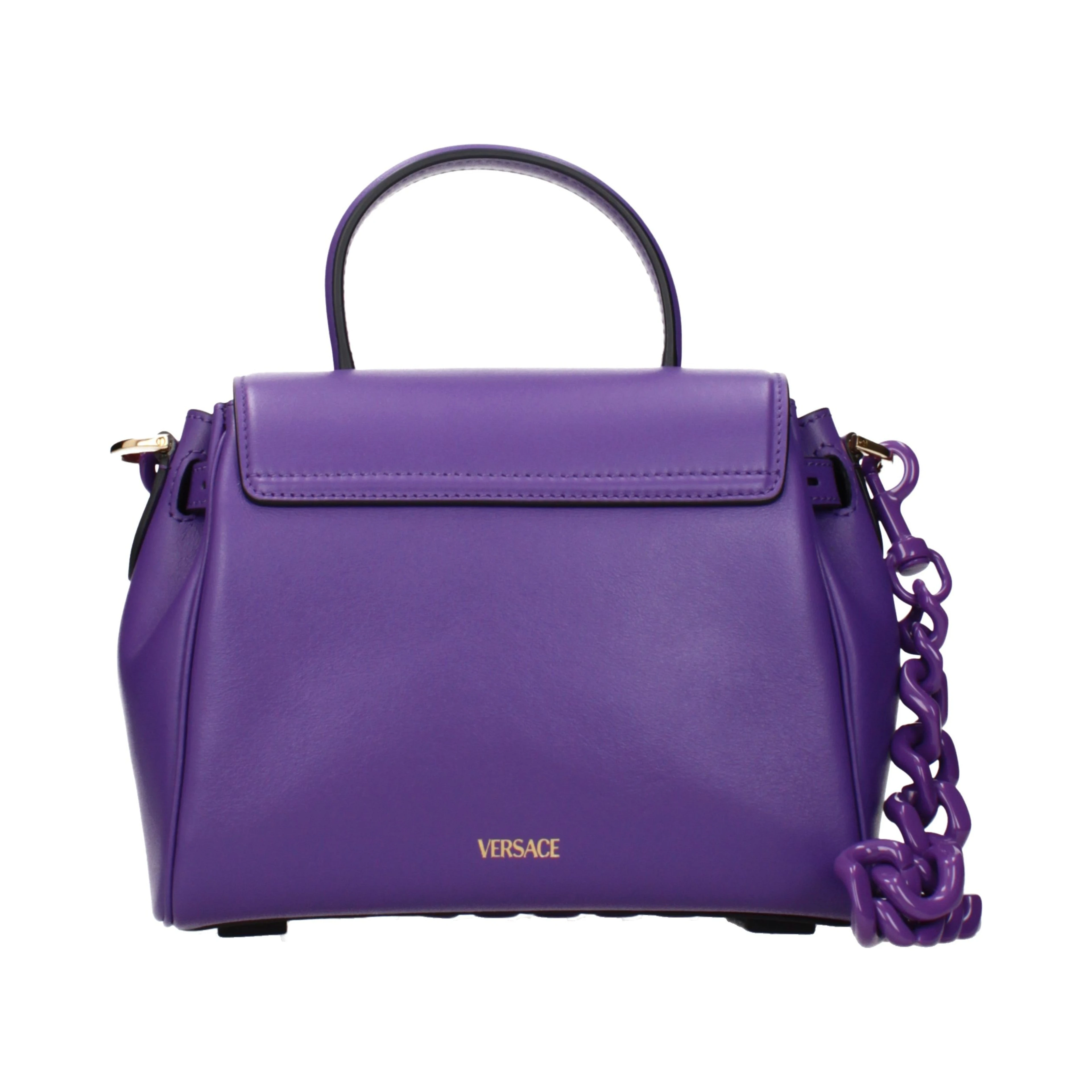 Purple Leather Handbag