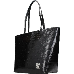 Black Polyethylene Shoulder Bag