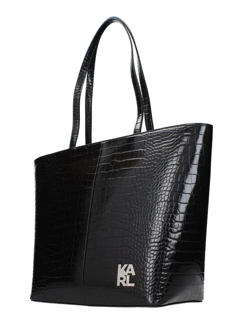 Black Polyethylene Shoulder Bag
