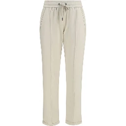 Beige Cotton Joggers (Workout Pants)