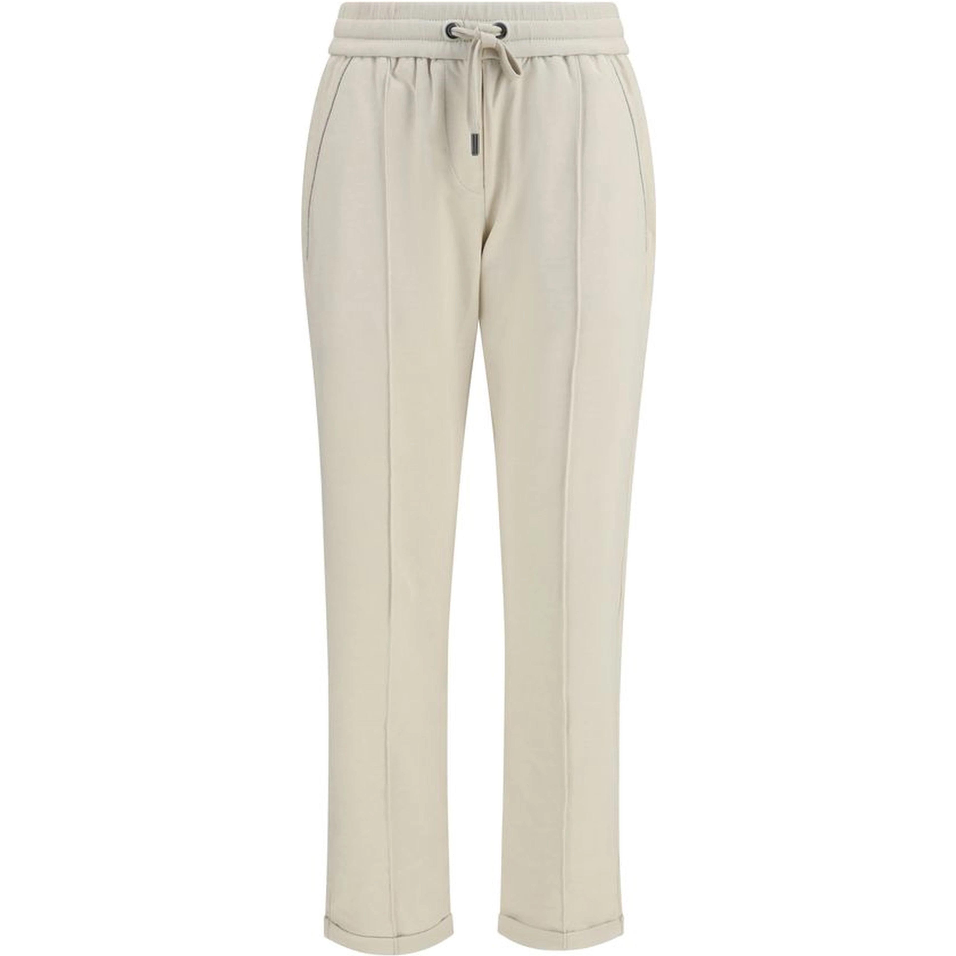 Beige Cotton Joggers (Workout Pants)