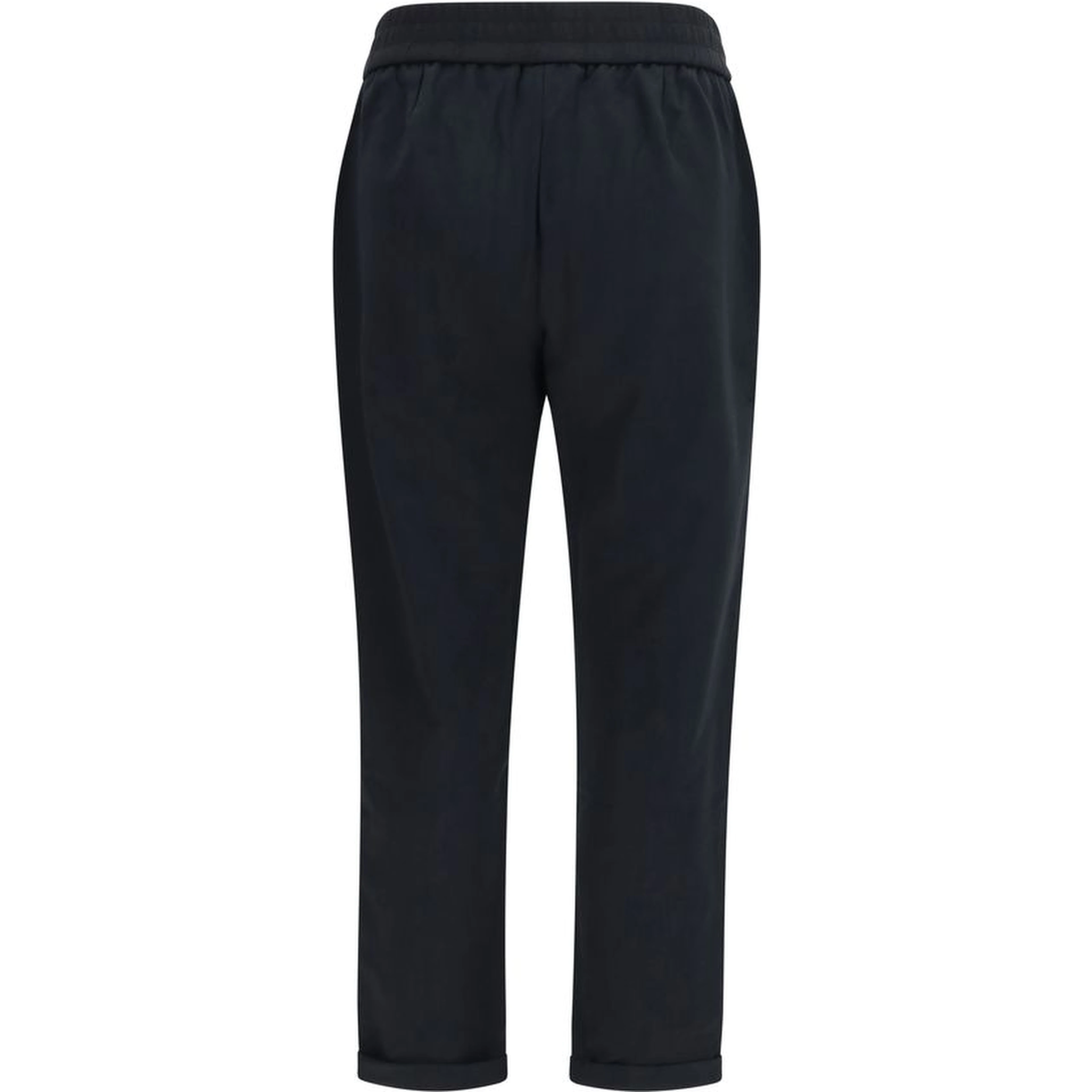 Black Cotton Athletic Pants