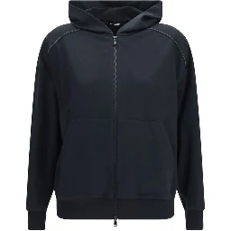 Black Cotton Sweatshirt