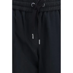 Black Cotton Athletic Pants