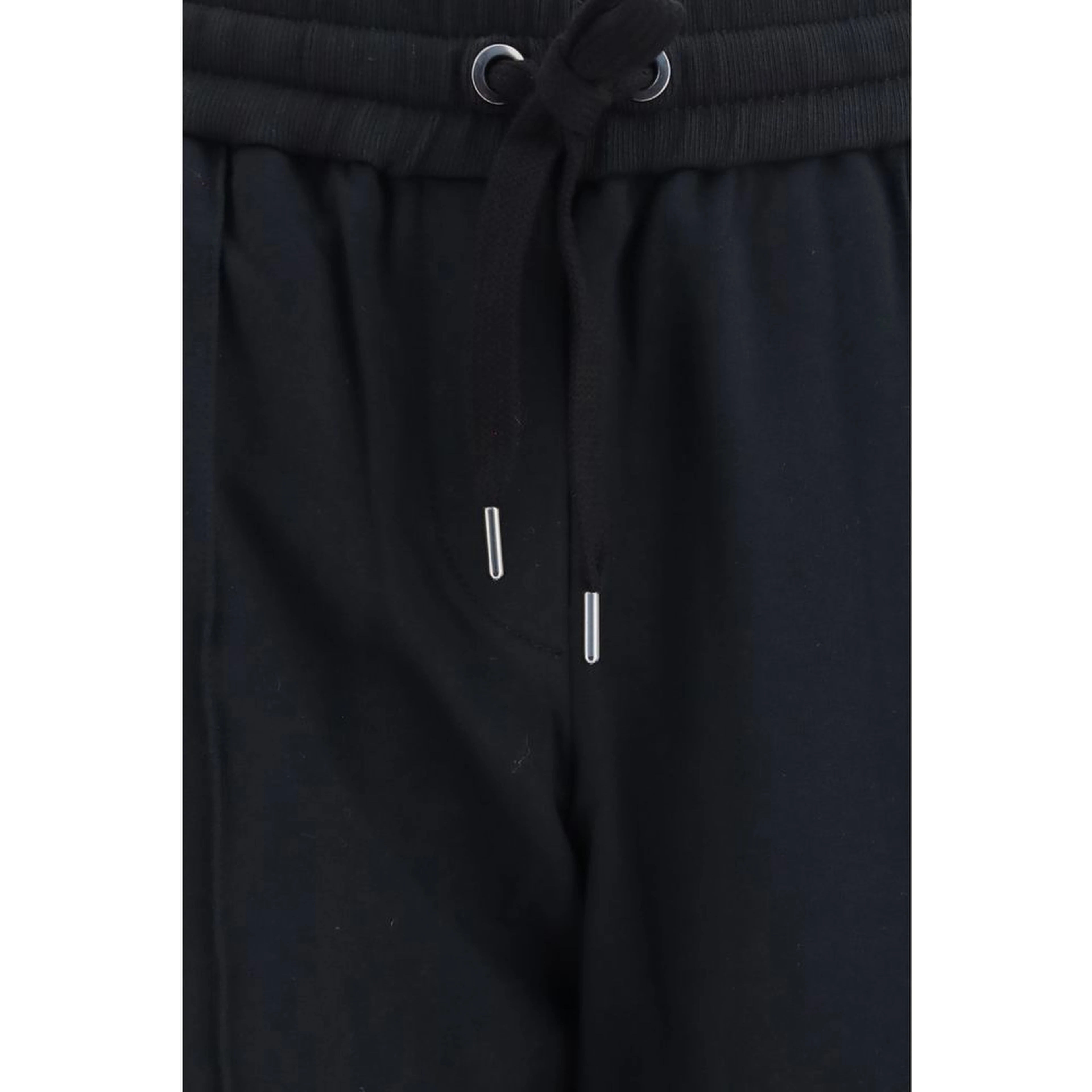 Black Cotton Athletic Pants