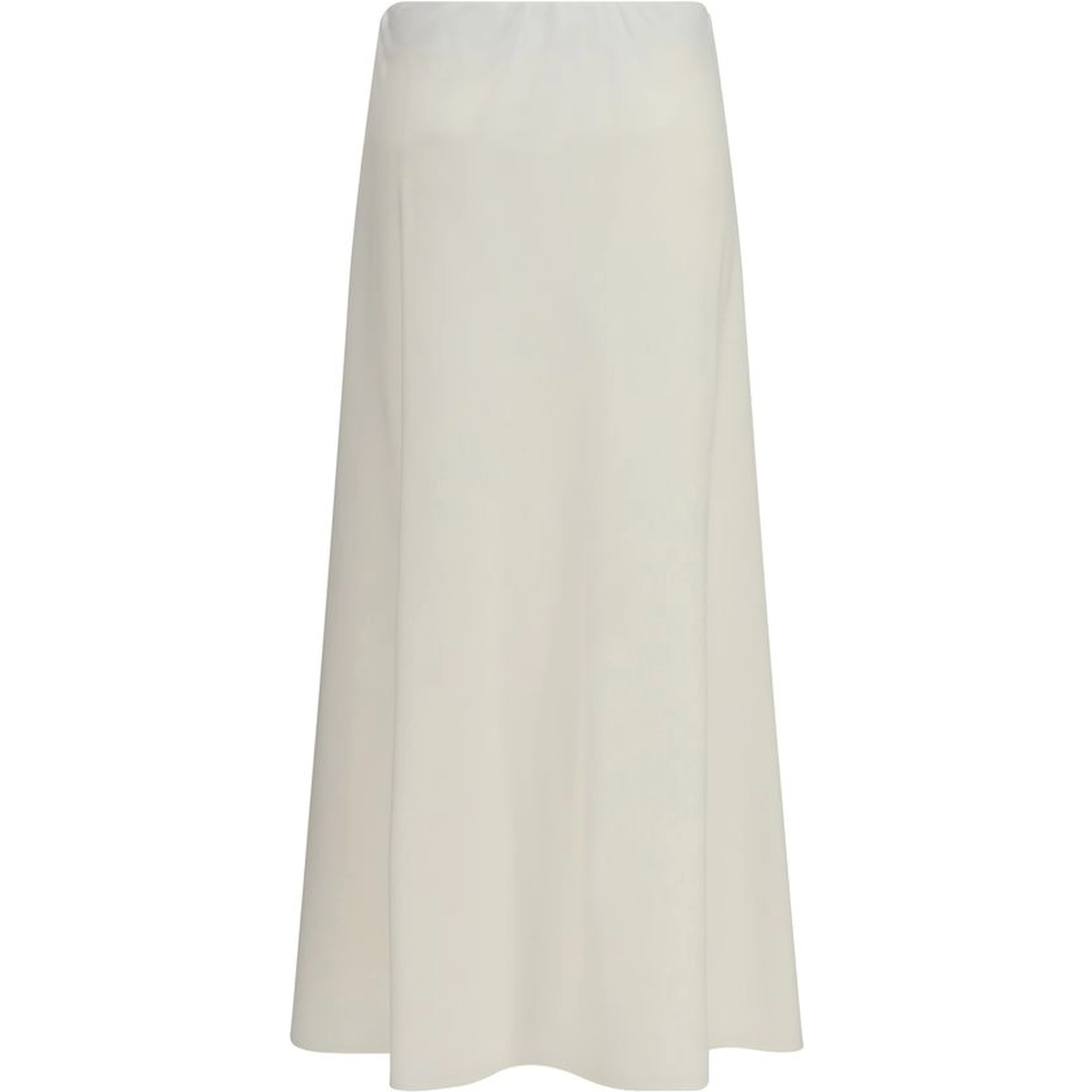 Beige Wool Oves Aries Midi Skirt