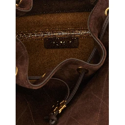 Brown Calfskin Shoulder Bag