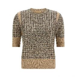 Beige Virgin Wool Sweatshirt