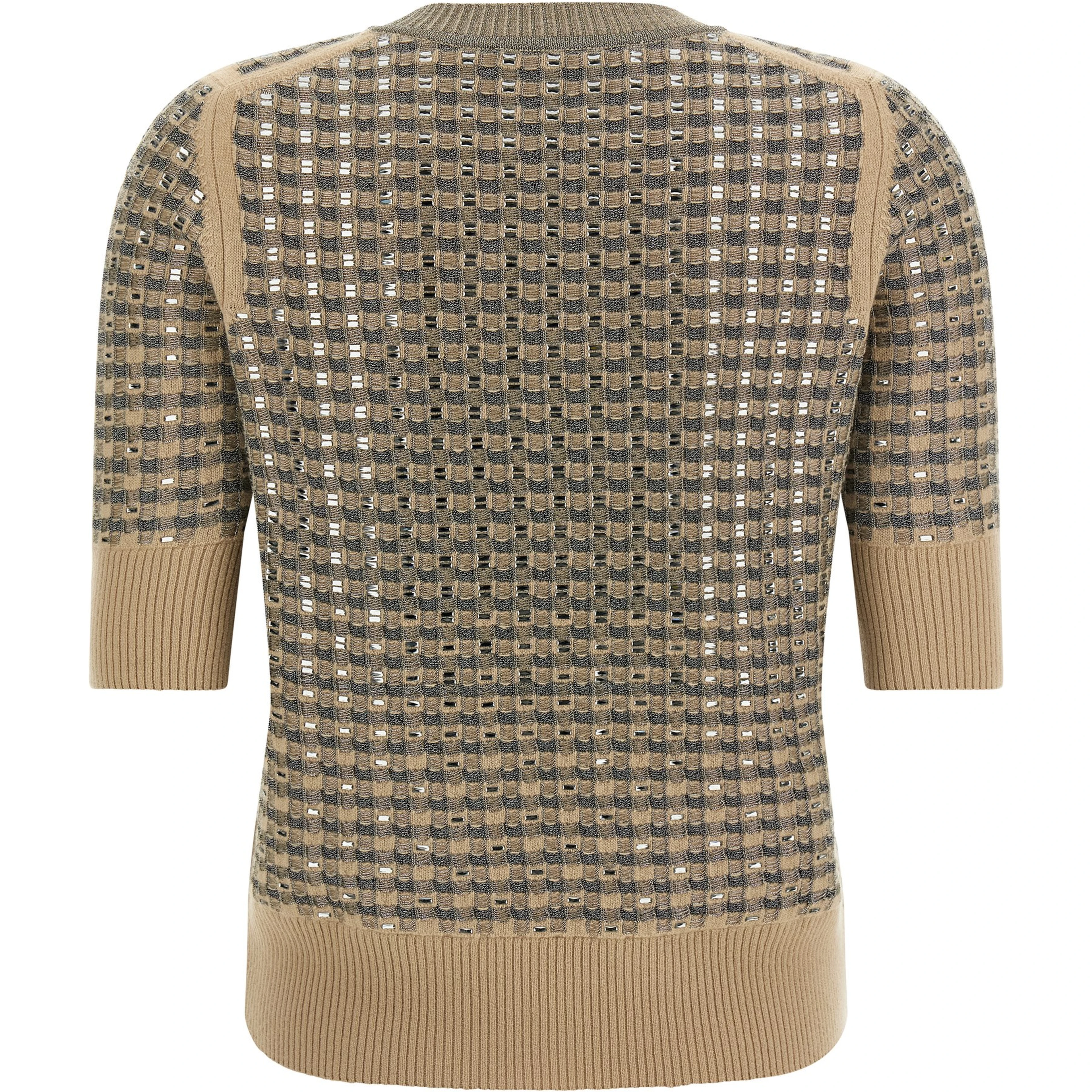 Beige Virgin Wool Sweatshirt