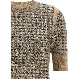 Beige Virgin Wool Sweatshirt