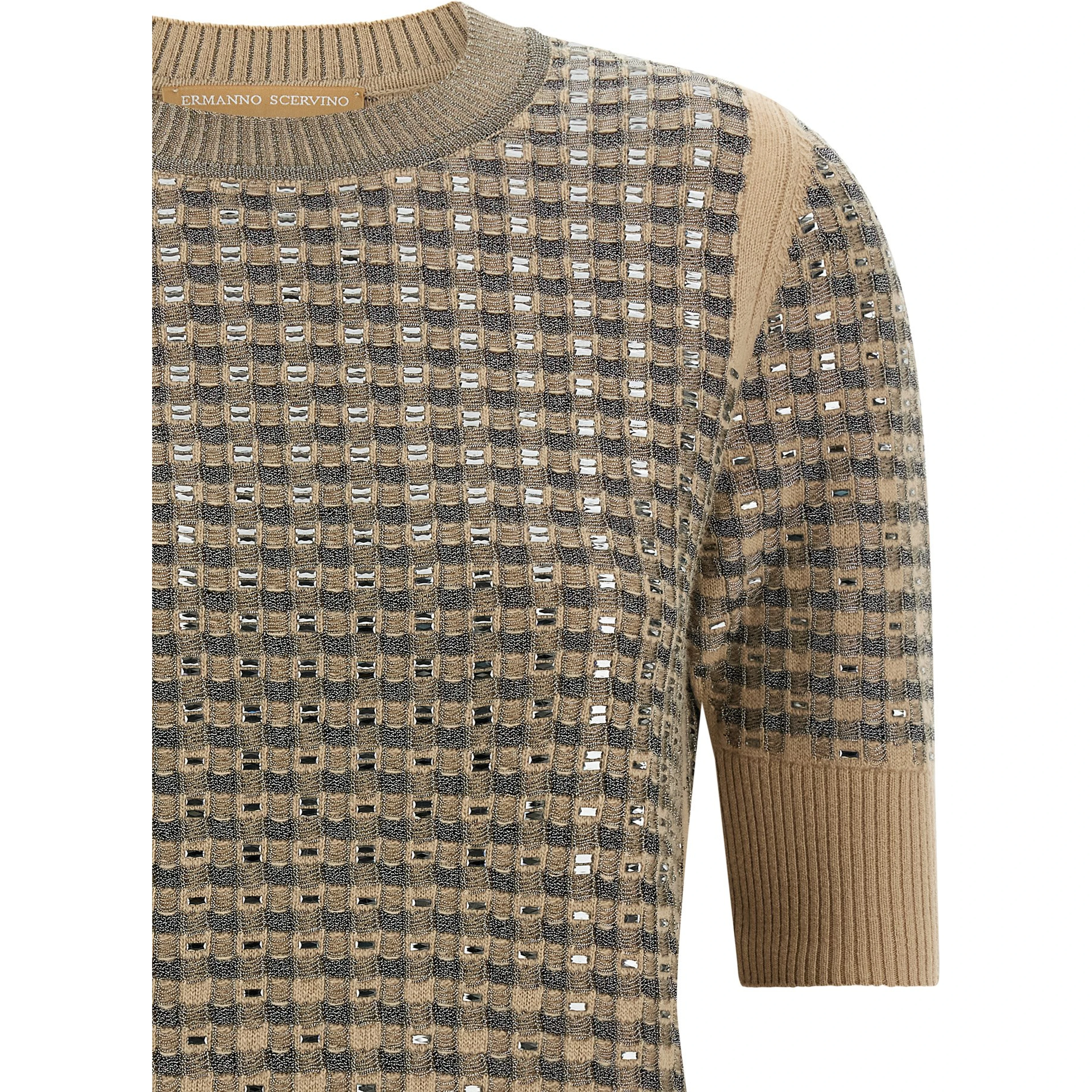 Beige Virgin Wool Sweatshirt
