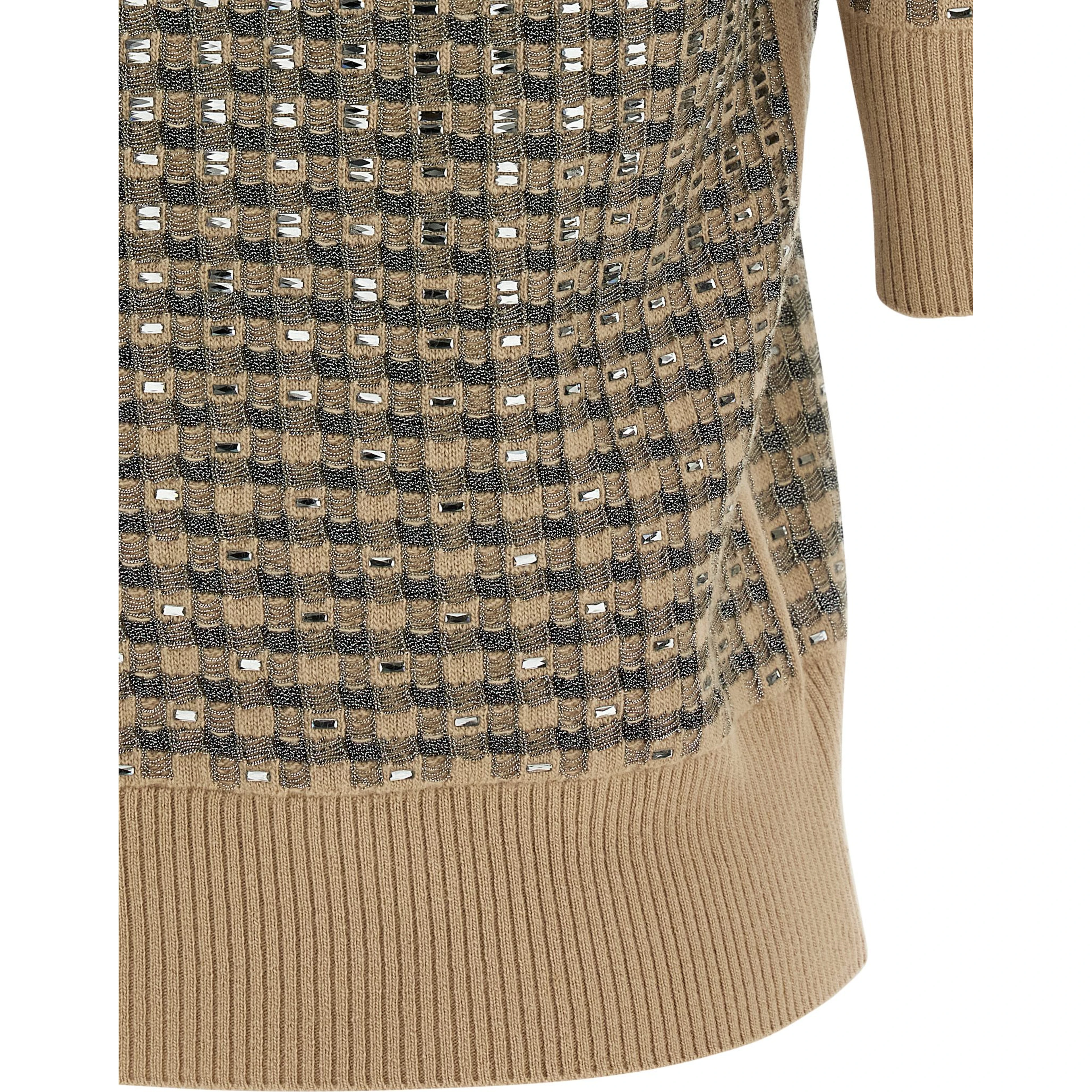 Beige Virgin Wool Sweatshirt