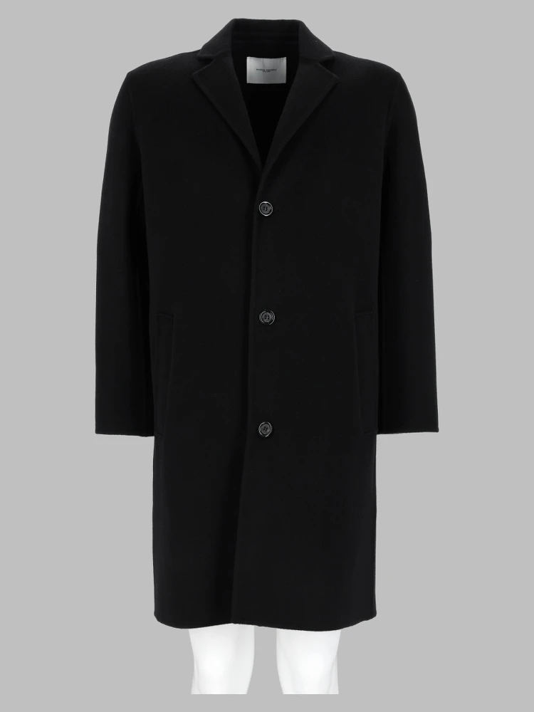 Cappotto Monopetto In Lana
