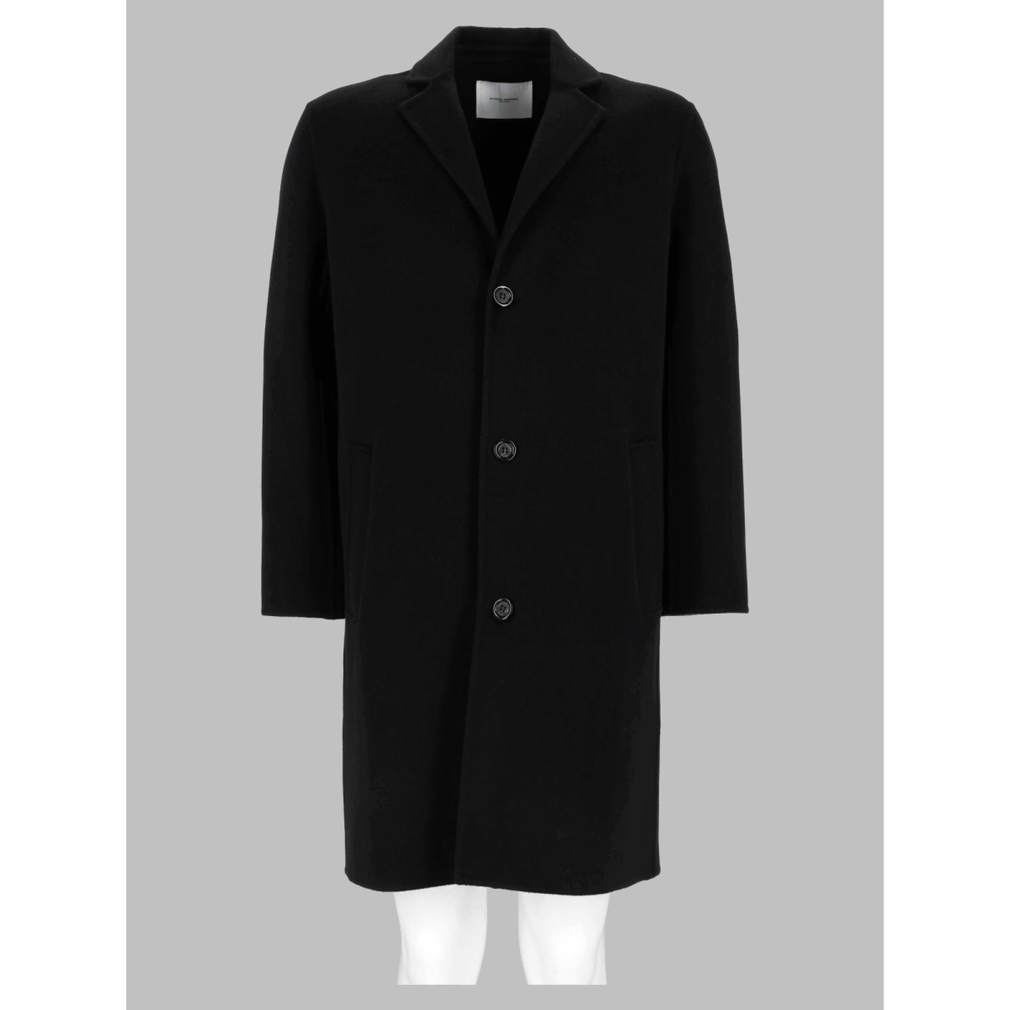 Cappotto Monopetto In Lana