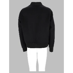 Giacca Bomber In Lana Con Zip