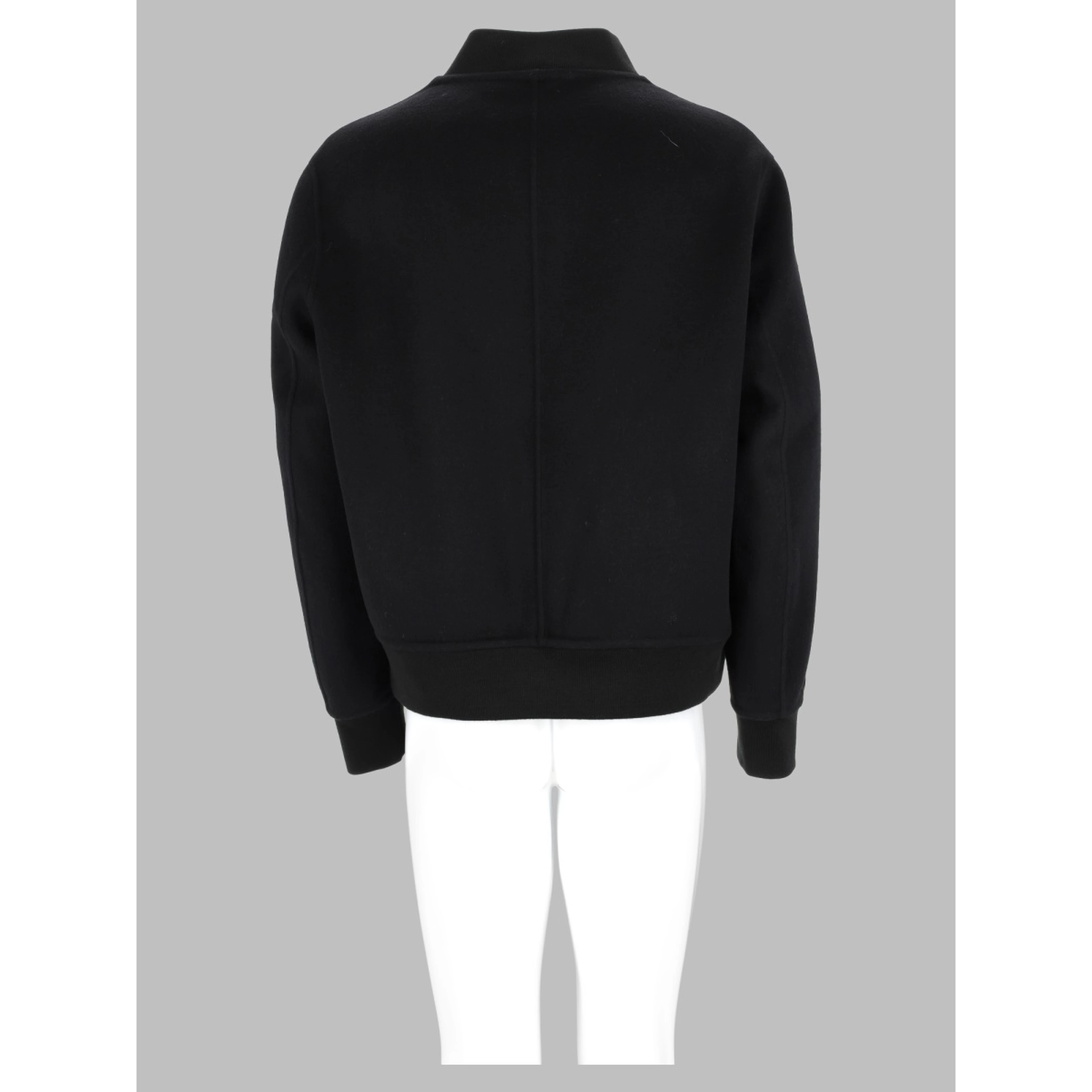 Giacca Bomber In Lana Con Zip