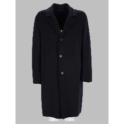 Cappotto Monopetto In Lana