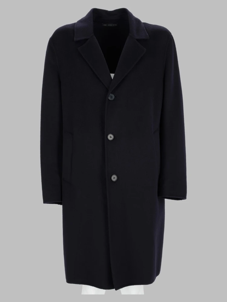 Cappotto Monopetto In Lana