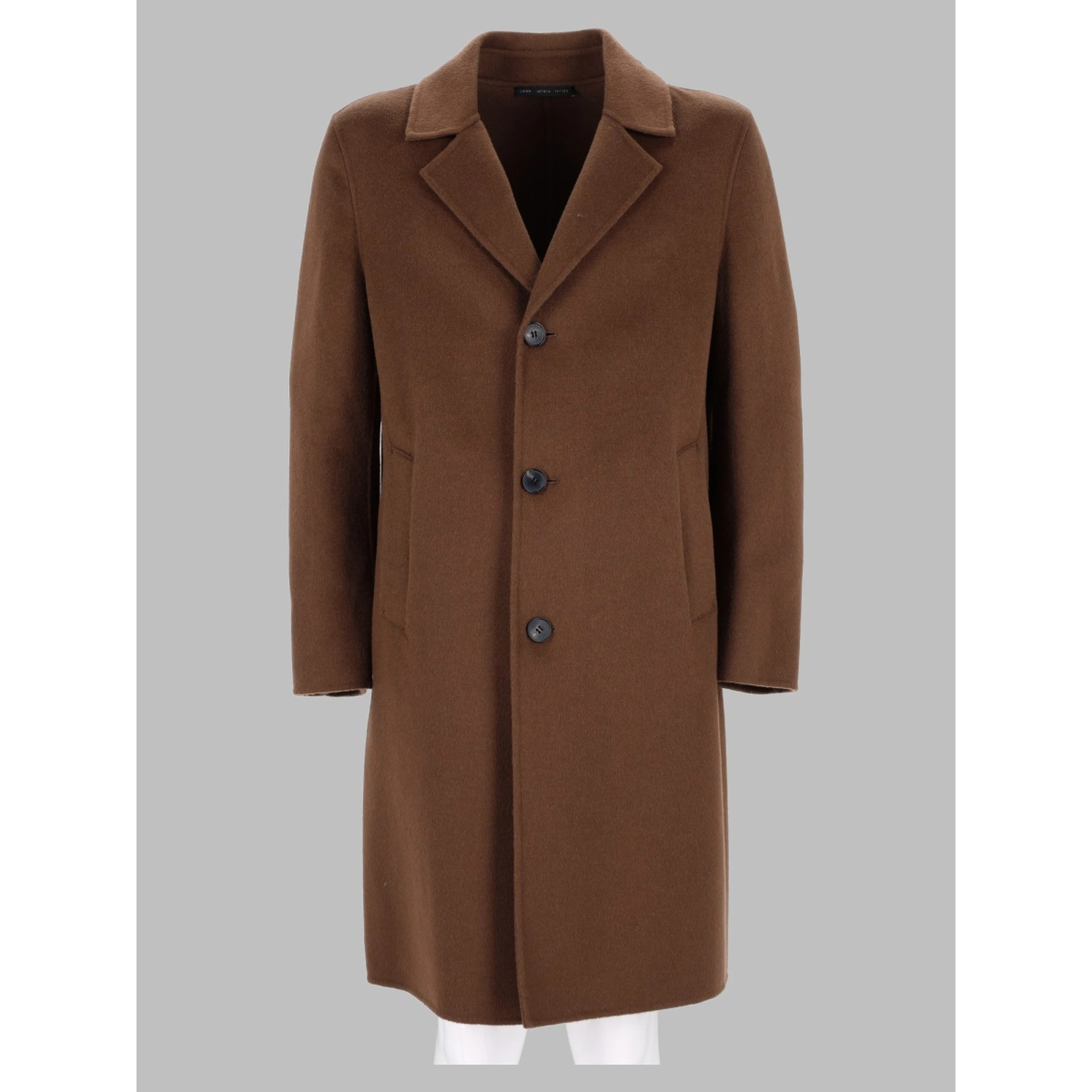 Cappotto Monopetto In Lana