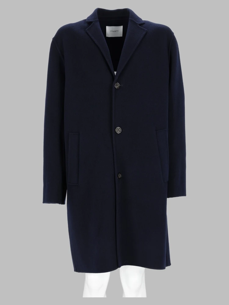 Cappotto Monopetto In Lana