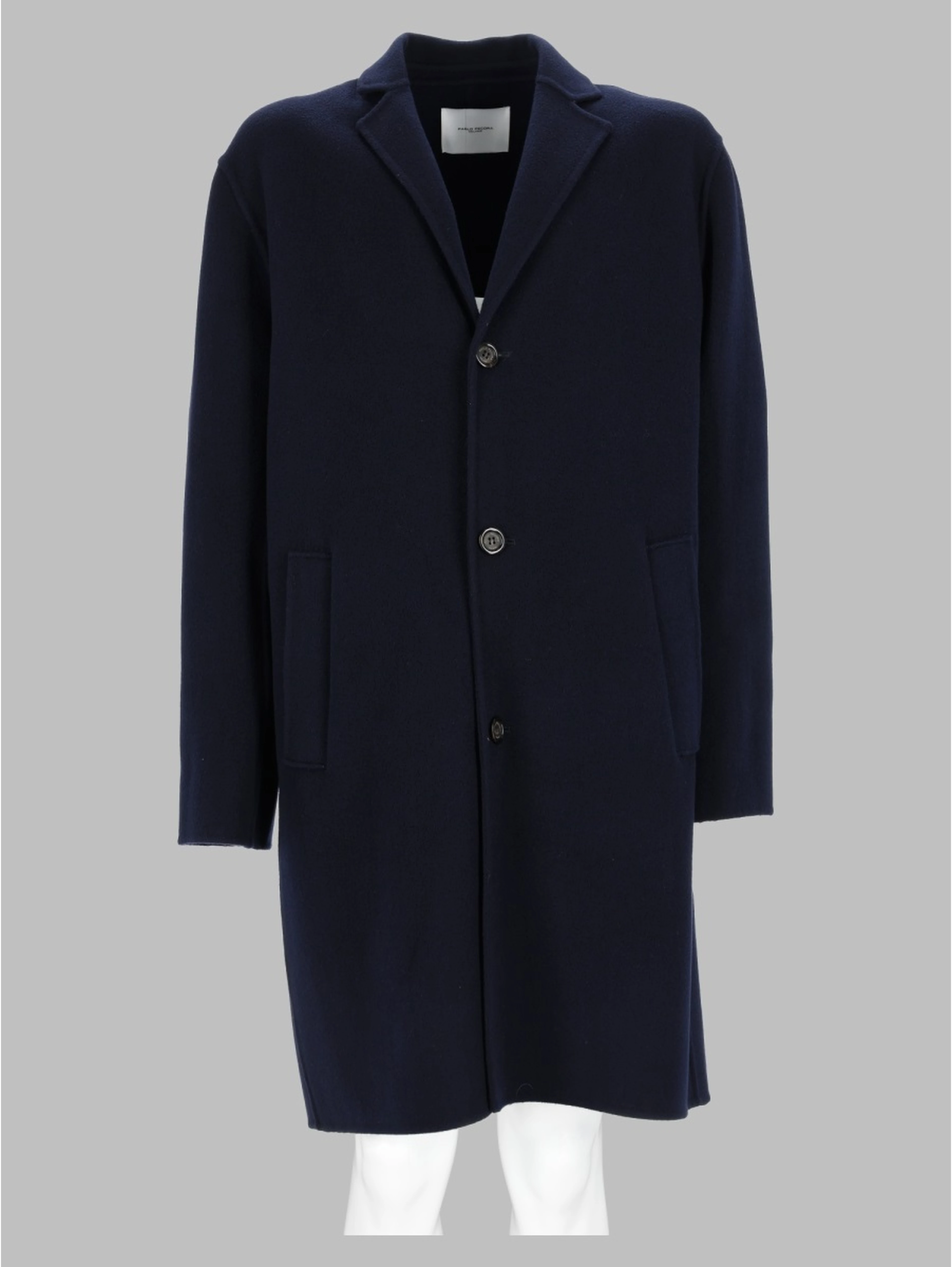 Cappotto Monopetto In Lana
