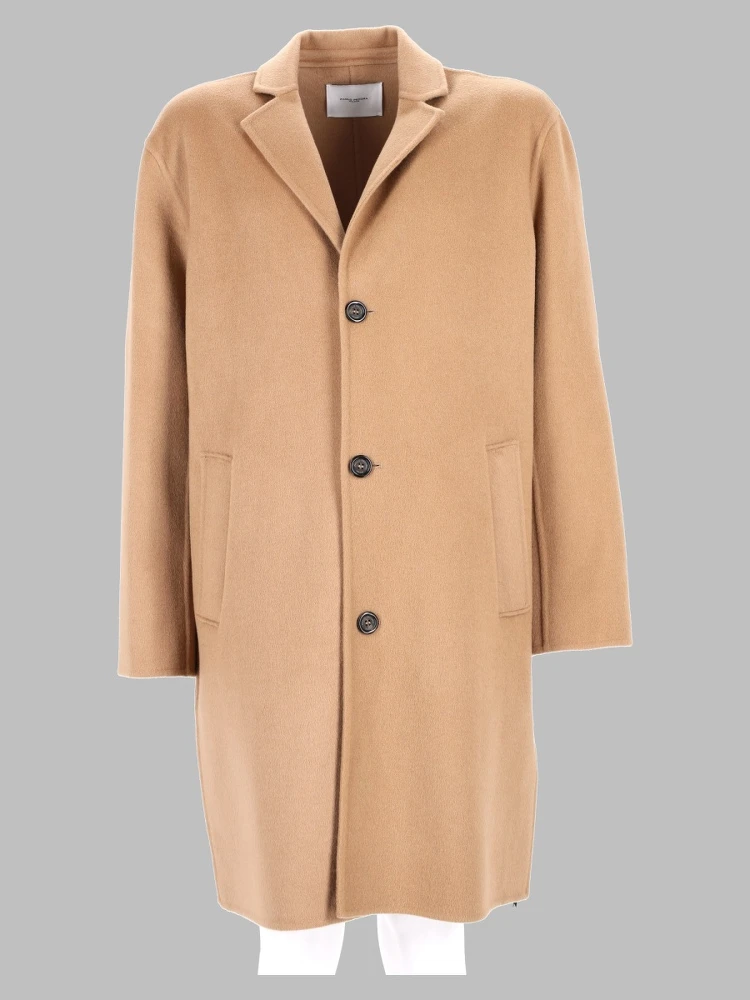 Cappotto Monopetto In Lana